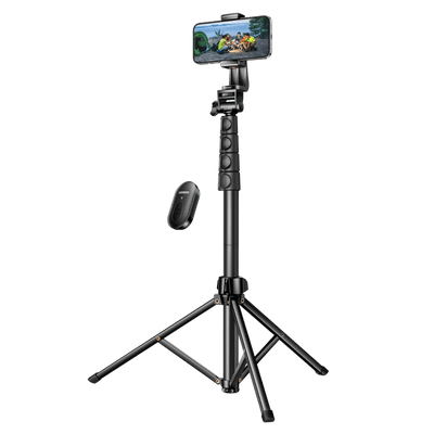 Ugreen 70 inch Phone Tripod with Bluetooth Remote - Aluminum