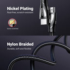 Ugreen 8K@60Hz 4K@120Hz 48Gbps High Speed HDMI 2.1 evolved cotton braided Cable - UGREEN-80401
