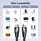 Ugreen 8K@60Hz 4K@120Hz 48Gbps High Speed HDMI 2.1 evolved cotton braided Cable - UGREEN-80401