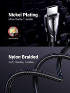 Ugreen 8K@60Hz 4K@120Hz 48Gbps High Speed HDMI 2.1 evolved cotton braided Cable - UGREEN-80401
