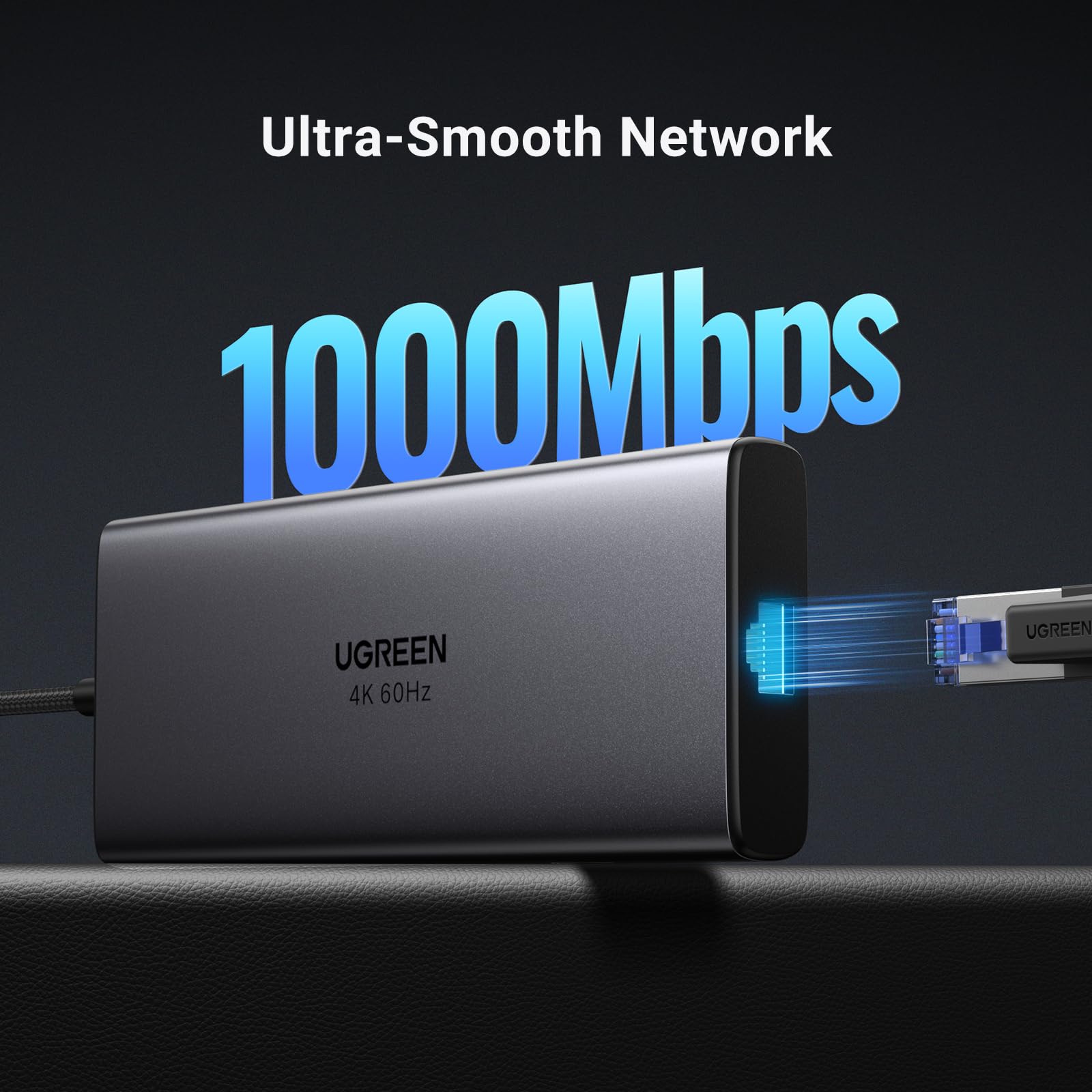 Ugreen 9-in-1 USB-C Hub (10Gbps USB 3.2, 4K@60Hz HDMI) - UGREEN-15532