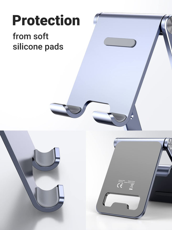 Ugreen Aluminum Foldable Phone Stand (Blue) - UGREEN-90461