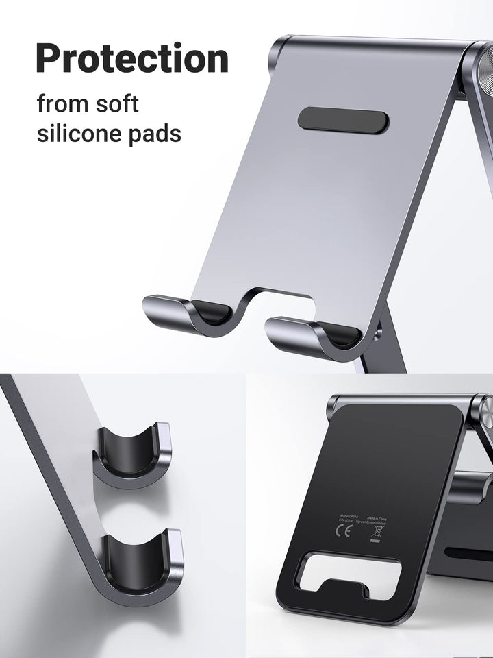 Ugreen Aluminum Foldable Phone Stand (Gray) - UGREEN-80708