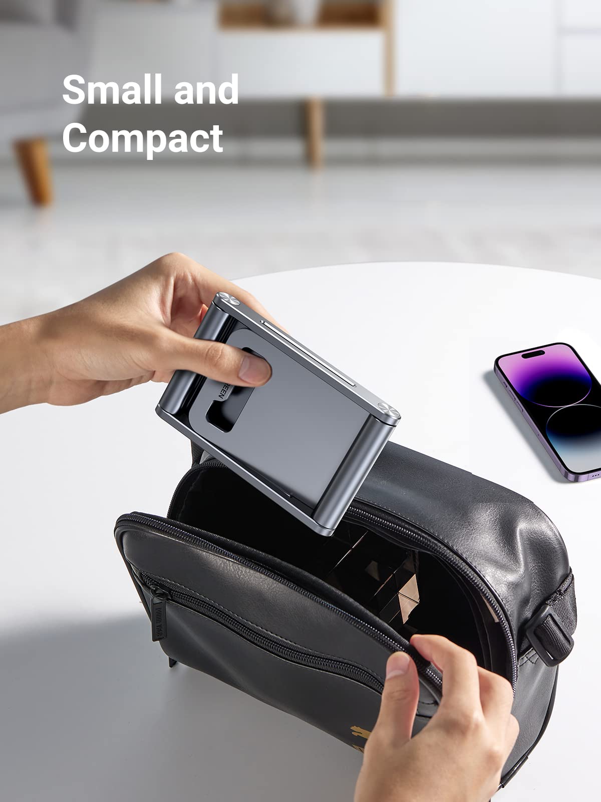 Ugreen Aluminum Foldable Phone Stand (Gray) - UGREEN-80708