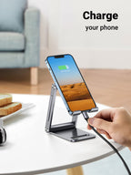 Ugreen Aluminum Foldable Phone Stand (Gray) - UGREEN-80708