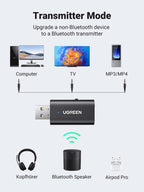 Ugreen Bluetooth 5.1 Transmitter & Receiver 2-in-1, Bluetooth Aux Adapter - UGREEN-60300