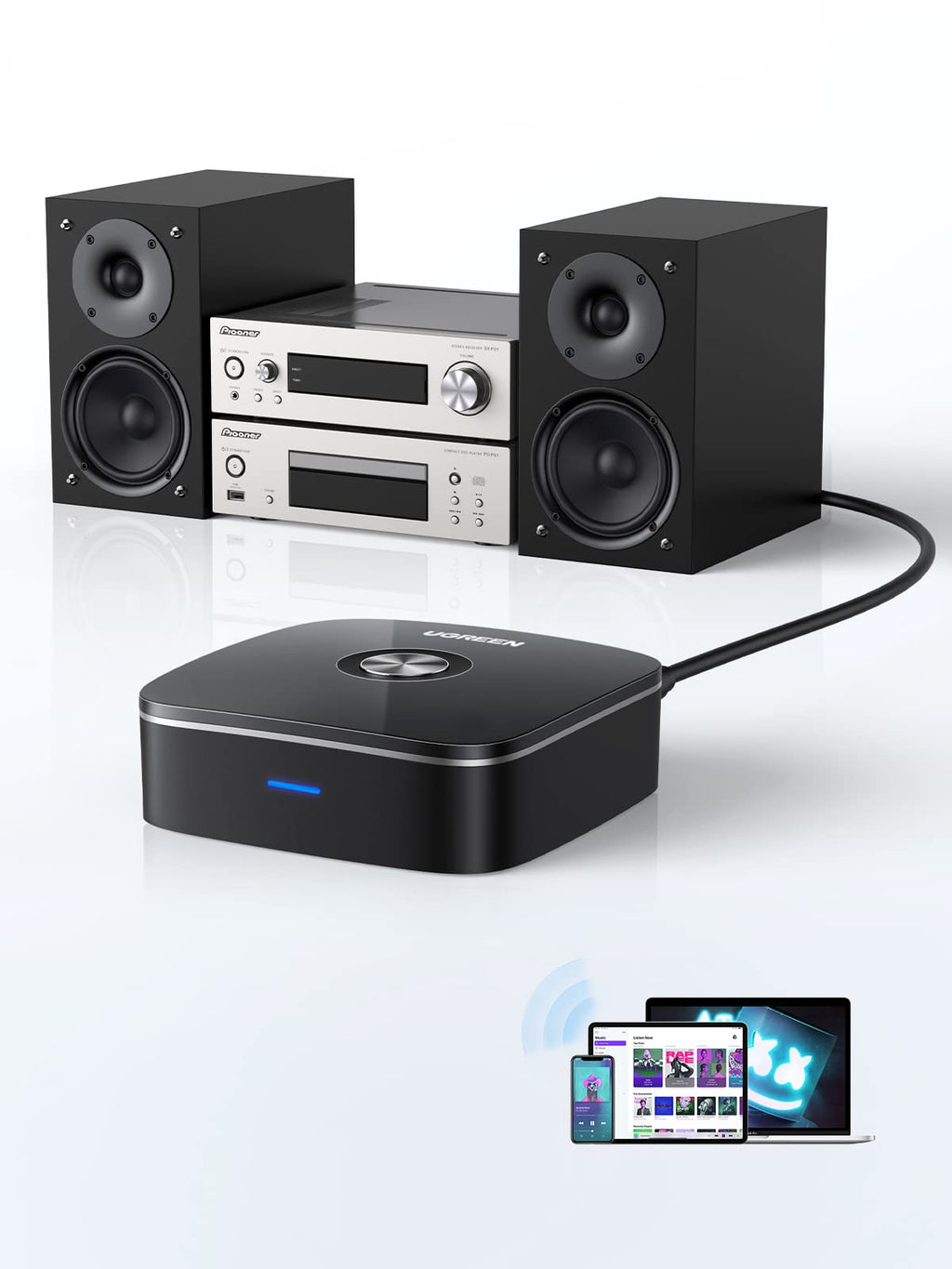 Ugreen Bluetooth Adapter for HiFi with RCA and 3.5mm Jack - UGREEN-30445