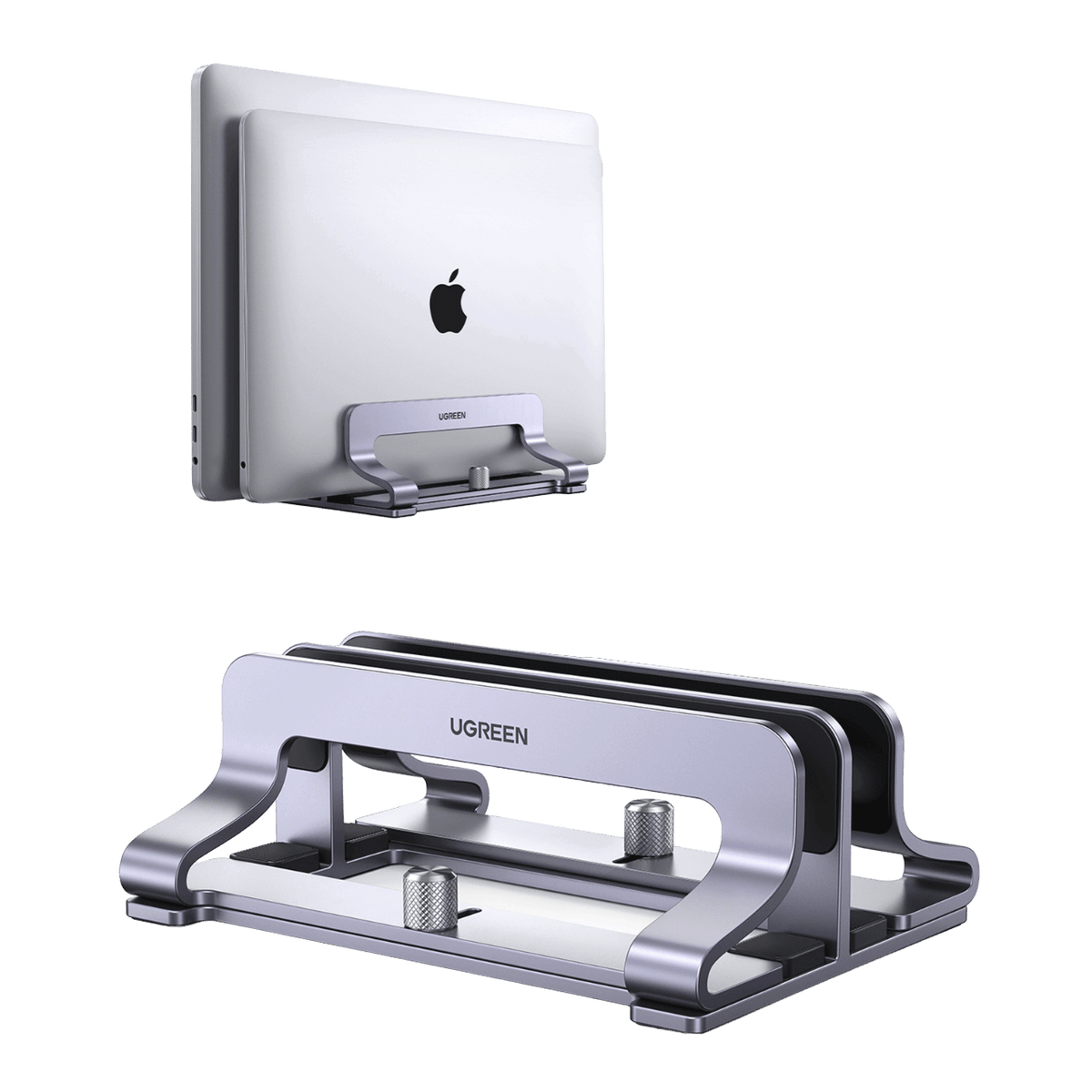 UGREEN Dual Slot Adjustable Width Vertical Laptop Stand