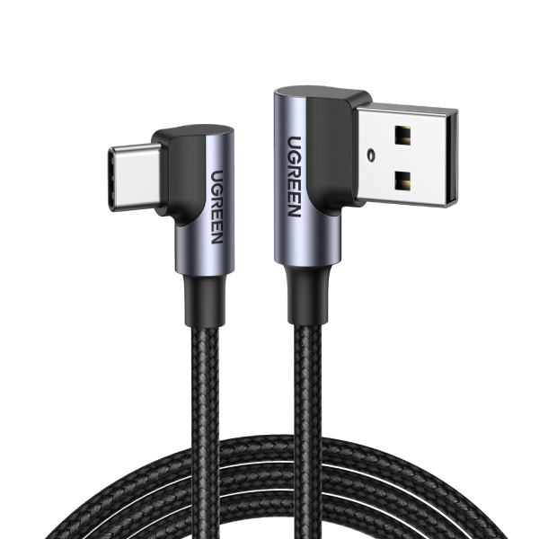 Ugreen Fast Charging Right Angle 3A 90 Degree Type C Charger Cable - UGREEN-20855