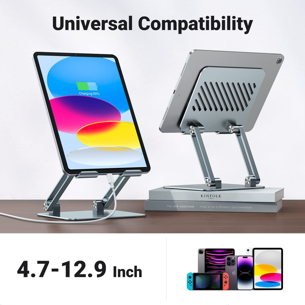 Ugreen Foldable Dual Rod Tablet Stand (Silver) - UGREEN-90396