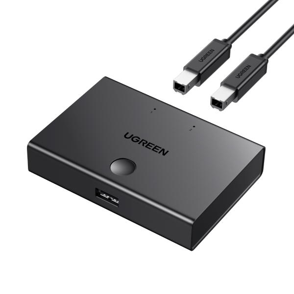 Ugreen KM Switcher Box 2 in 1 Out USB 2.0 Selector - UGREEN-30345