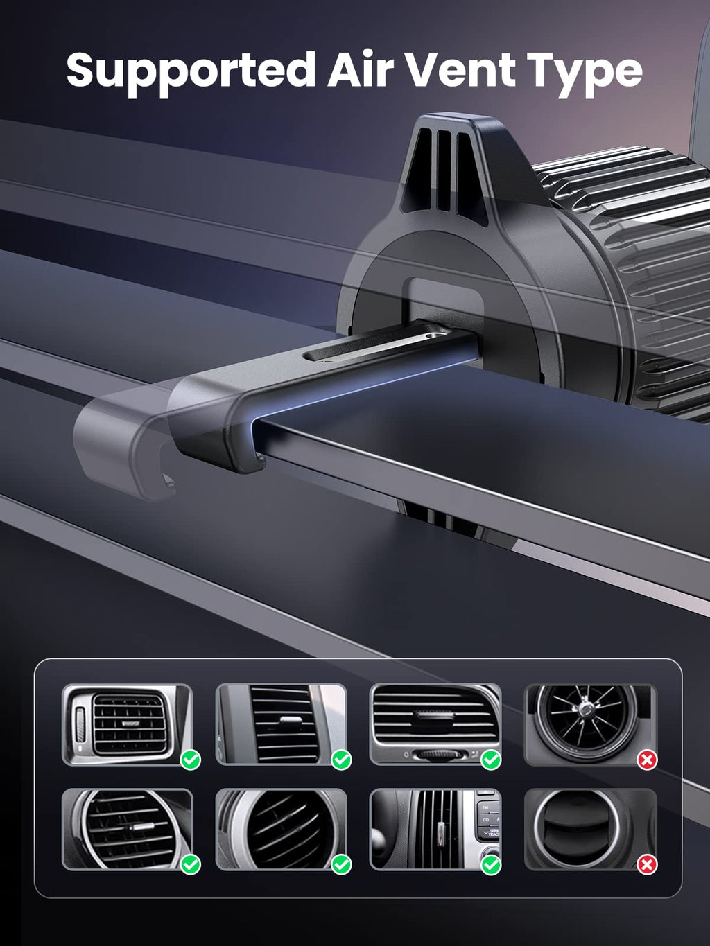 Ugreen Magnetic Wireless Car Charger - UGREEN-15120