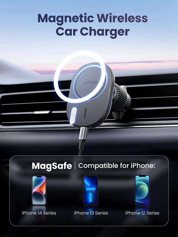 Ugreen Magnetic Wireless Car Charger - UGREEN-15120