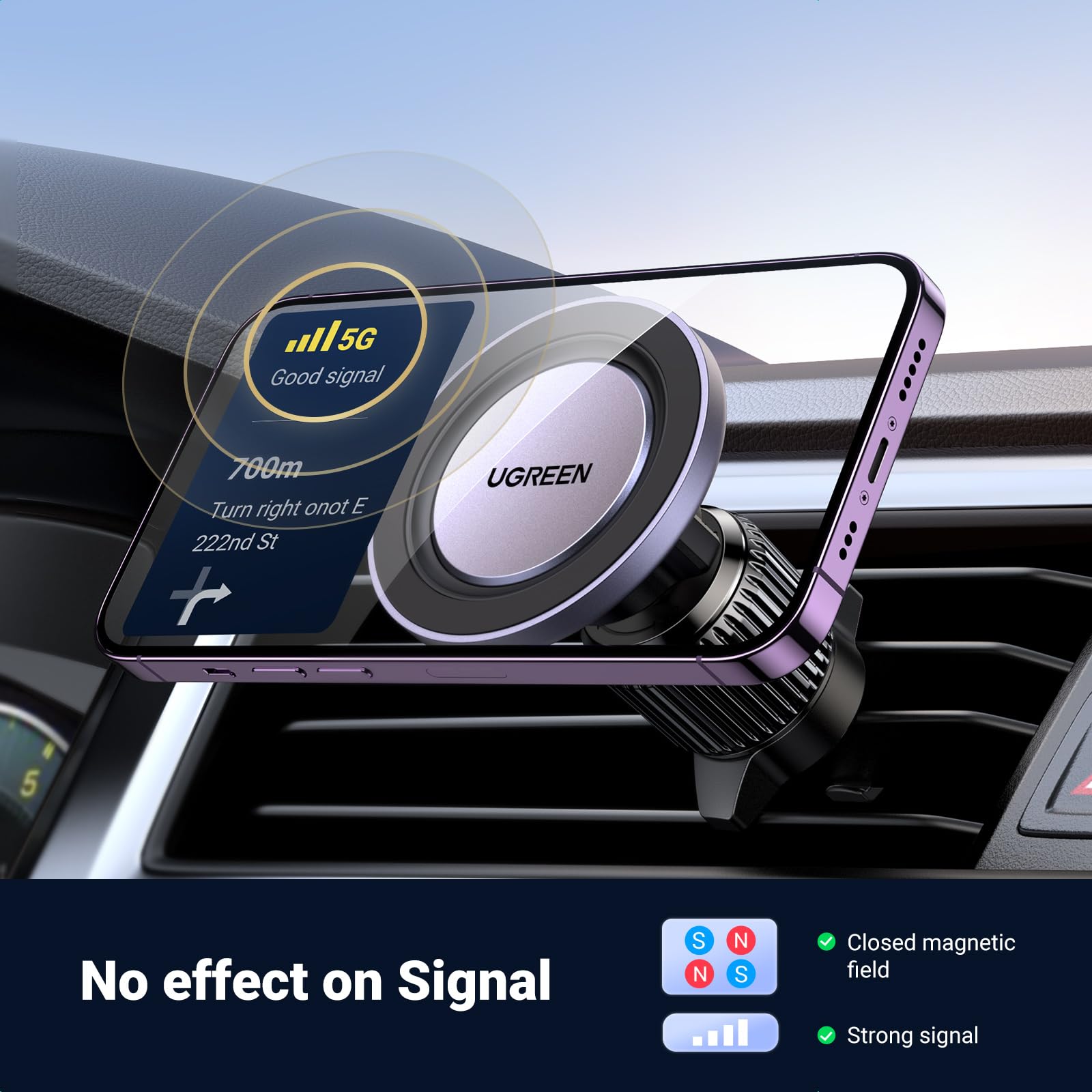 Ugreen MagSafe Air Vent Car Phone Holder Kit - UGREEN-15846