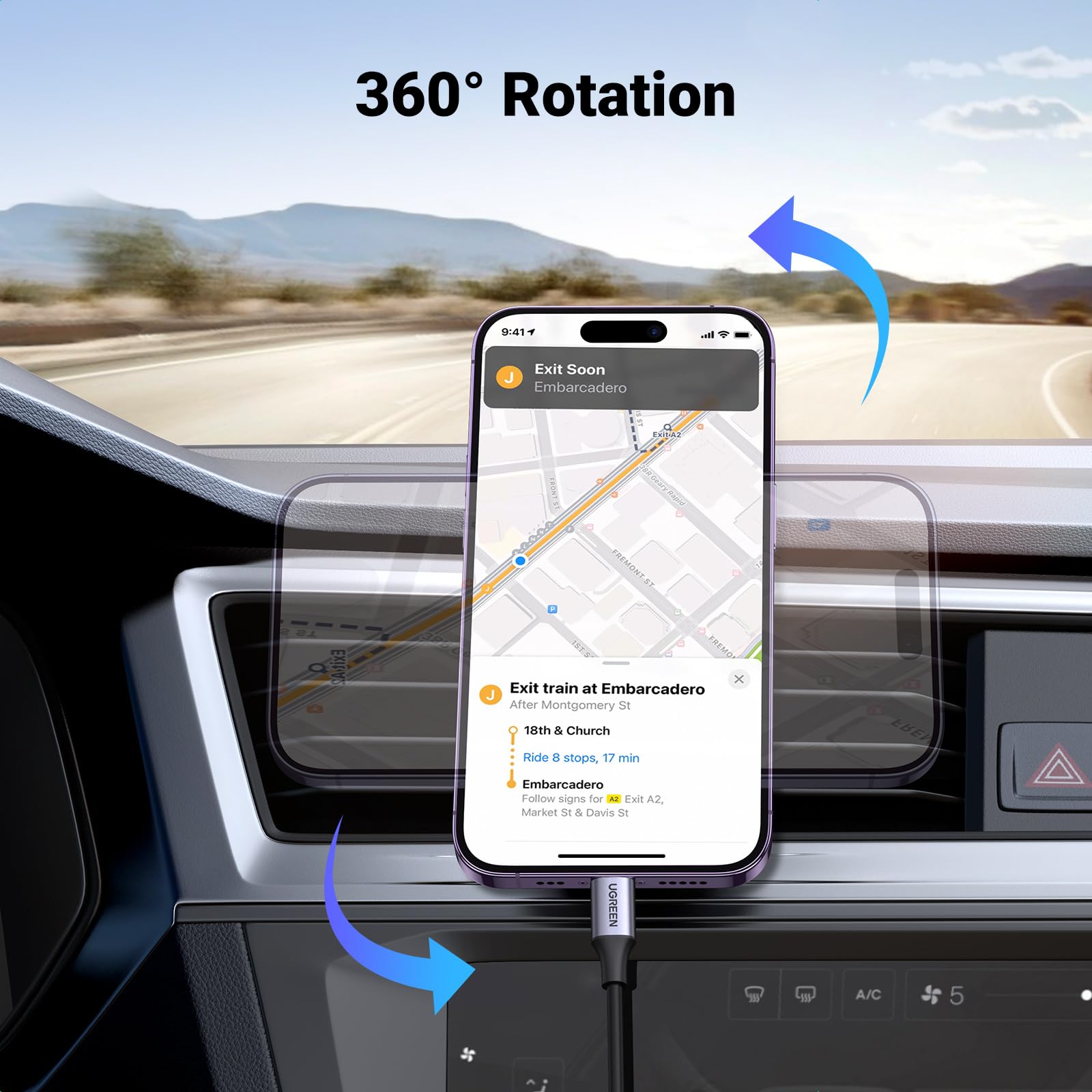 IOttie Velox MagSafe Compatible Magnetic Flush Car Mount - View #4