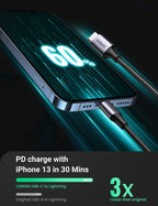 Ugreen MFi Braided PD Fast Charger USB C to Lightning Cable - UGREEN-60759