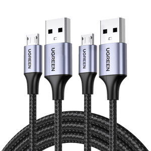 UGREEN Micro USB Cable 18W USB A to Micro USB Android Fast Charge Data Lead 2 Pack