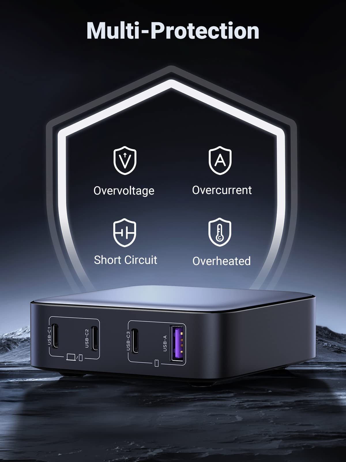 Ugreen Nexode 100W GaN Desktop Charger 4-Ports - UGREEN-90929