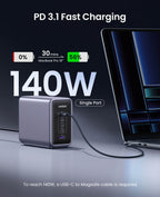 Ugreen Nexode 300W GaN Wall USB-C Charger 5 Ports - UGREEN - 90904