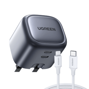 Ugreen Nexode 45W GaN Charger and MFi USB-C to Lightning Cable