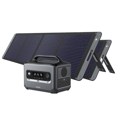 Ugreen PowerRoam 1200 1024Wh Power Station with 2pcs 200W Solar Panel