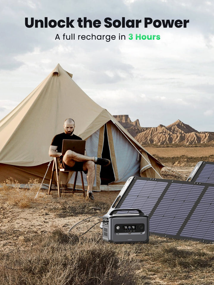 Ugreen PowerRoam 1200W 1024WH LiFeO4 Battery Backup Solar Generator - UGREEN-15055A