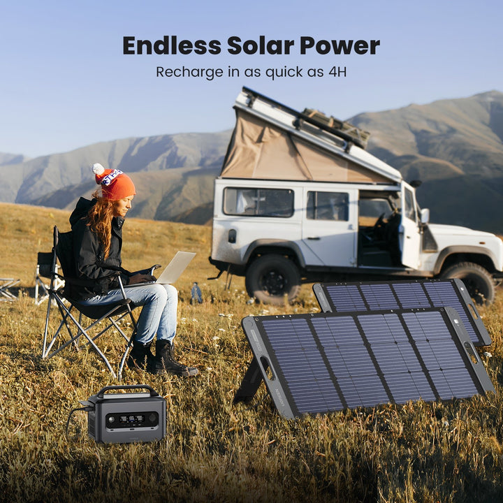 Ugreen PowerRoam 600W 680WH LiFeO4 Battery Backup Solar Generator - UGREEN - 15051A