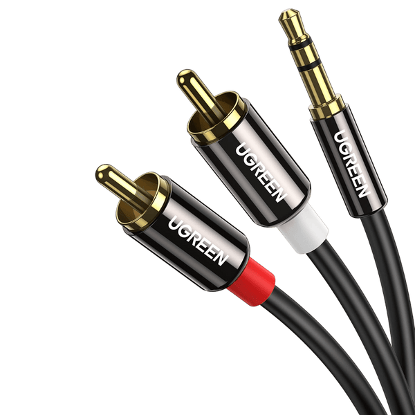 Ugreen RCA to 3.5mm Stereo Cable - Gold-Plated Audio Splitter - UGREEN - 10749