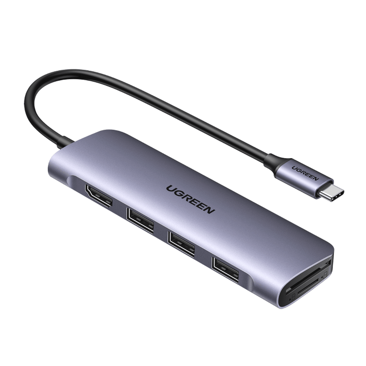 Ugreen Revodok 6-in-1 USB-C Hub (100W PD, 4K@30Hz HDMI) - UGREEN - 70410
