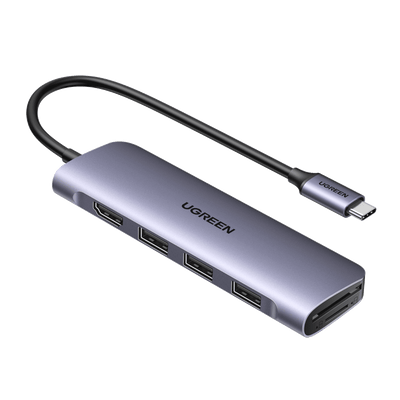 Ugreen Revodok 106 6-in-1 USB-C Hub (100W PD, 4K@30Hz HDMI)