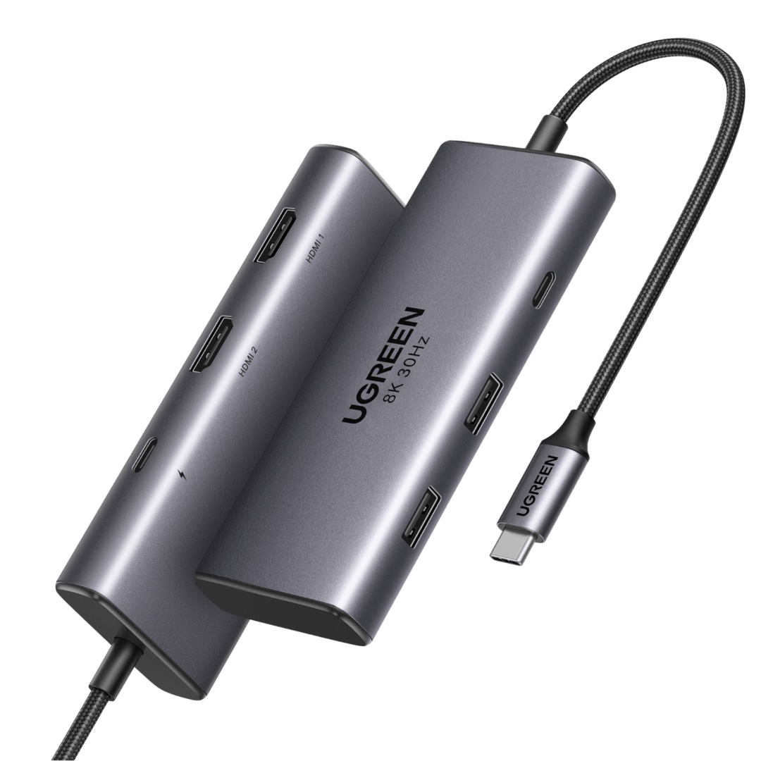 Revodok 6 1 USB C Hub Dual 4K HDMI