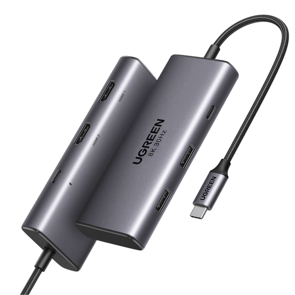 Ugreen Revodok 6-in-1 USB-C Hub (Dual HDMI, 8K@30Hz Single) - UGREEN - 15852