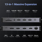 Ugreen Revodok Pro 13-in-1 Triple Display Docking Station - UGREEN - 15978