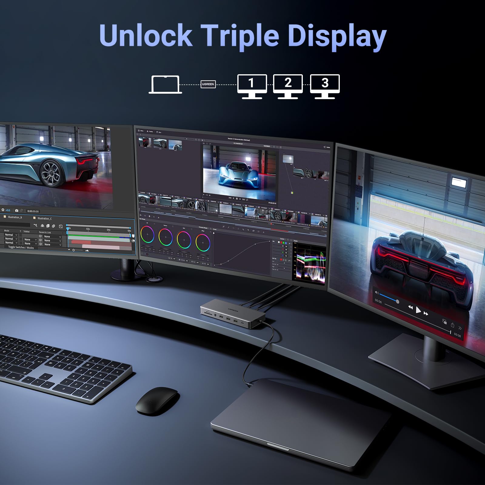 Ugreen Revodok Pro 313 13-in-1 Triple Display Docking Station | UGREEN UK