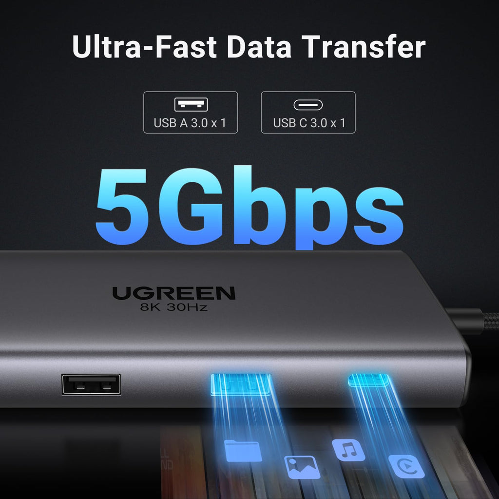 Ugreen Revodok Pro Revodok Pro 10-in-1 USB-C Hub (Dual HDMI 4K@60Hz, 100W PD) - UGREEN - 15534