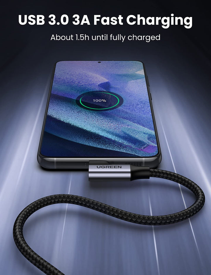 UGREEN Right Angle USB C Cable 3.0 Type C Charger Cable Fast Charging 5Gbps - UGREEN-20289