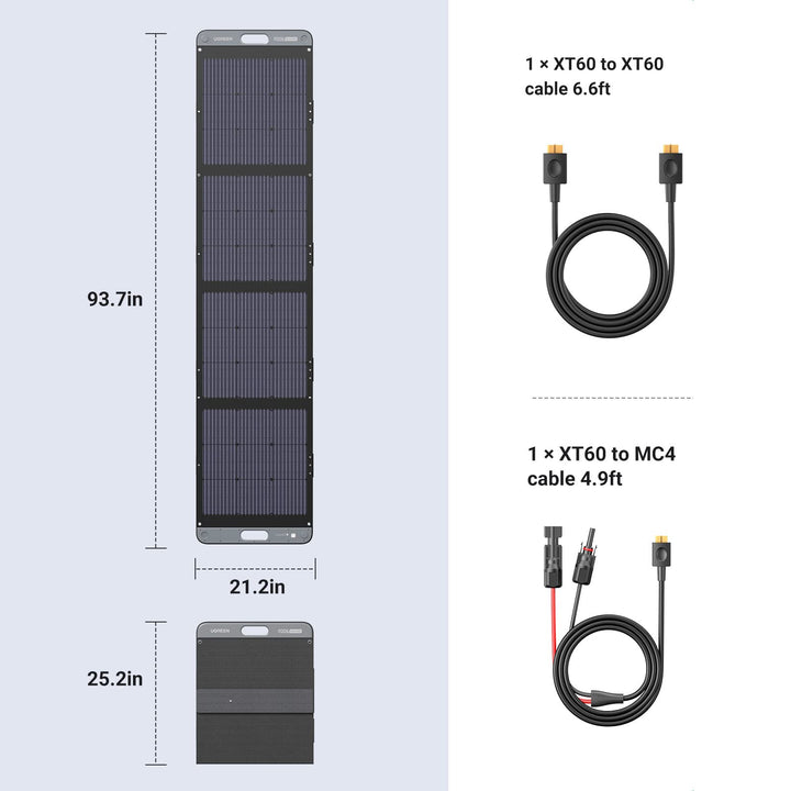 UGREEN Solar Panel Foldable Solar Panel for Portable Power Station (200 W) - UGREEN-15114