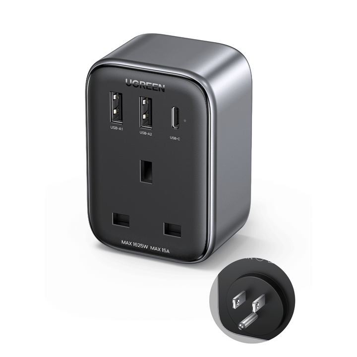 Ugreen Travel Plug Adapter with 4-in-1 USB Charging Ports (2A1C 30W Max) - UGREEN - 15325