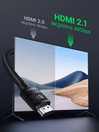 Ugreen Ultra HD 8K@60Hz 4K@120Hz High Speed 48Gbps HDMI 2.1 Cable - UGREEN-40181