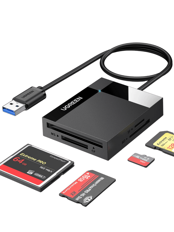 Ugreen USB 3.0 5Gbps SD/TF/CF/MS Card Reader - UGREEN - 30333