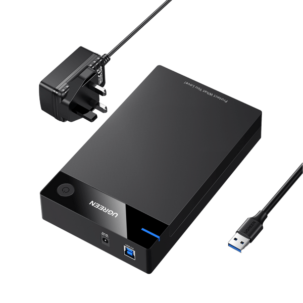Ugreen USB 3.0 SATA HDD Enclosure - 16TB Support, Tool-free Docking Station - UGREEN - 50424