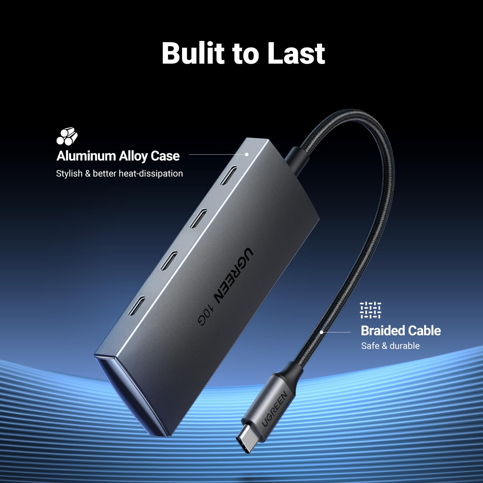 Ugreen USB-C 3.2 Gen2 Splitter - 4 Ports, 10Gbps - UGREEN - 15651