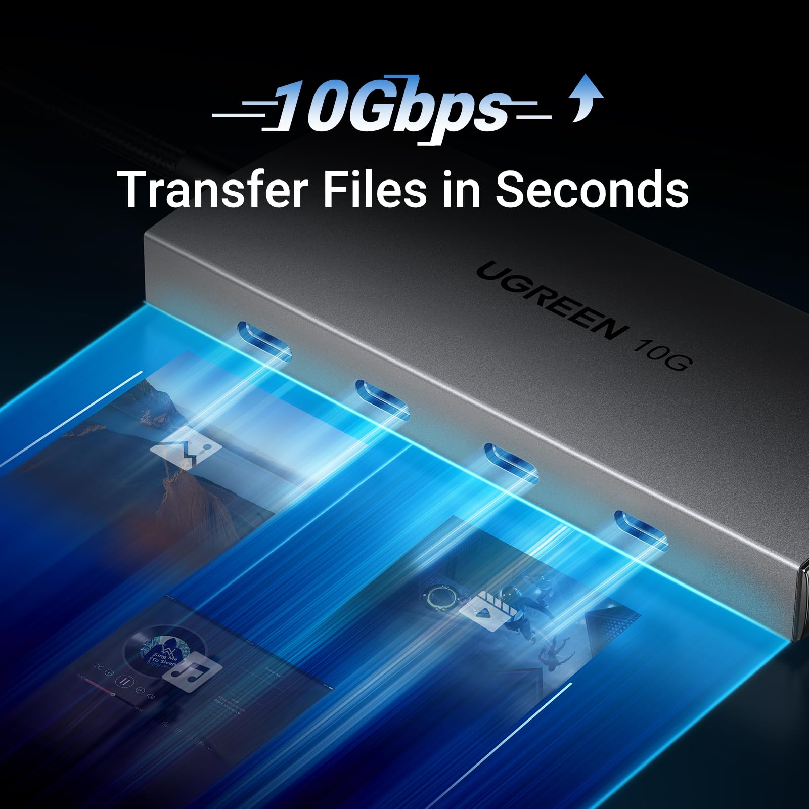 Ugreen USB-C 3.2 Gen2 Splitter - 4 Ports, 10Gbps - UGREEN - 15651