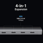 Ugreen USB-C 3.2 Gen2 Splitter - 4 Ports, 10Gbps - UGREEN - 15651