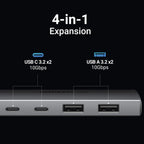 Ugreen USB-C 3.2 Splitter - 4 Ports, 10Gbps - UGREEN - 30758