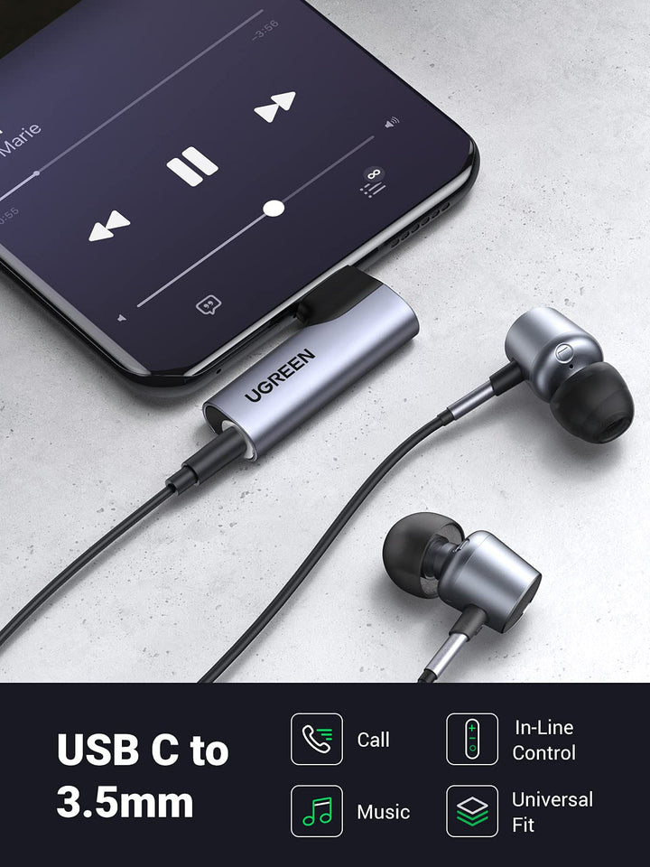Ugreen USB-C to 3.5mm Right Angled Adapter - UGREEN - 20194