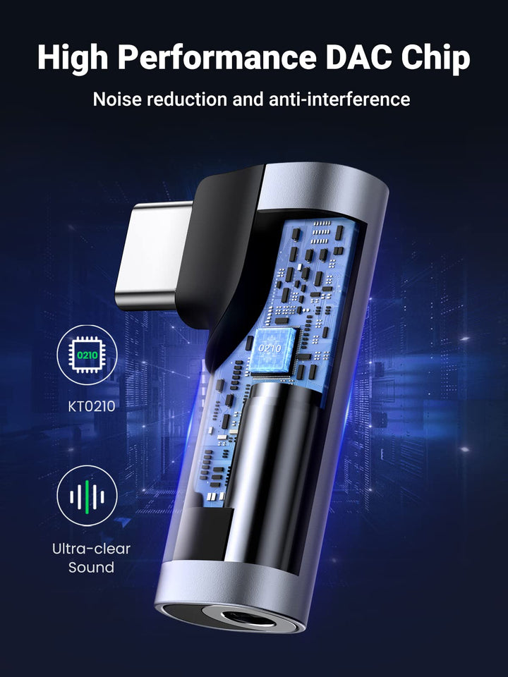 Ugreen USB-C to 3.5mm Right Angled Adapter - UGREEN - 20194