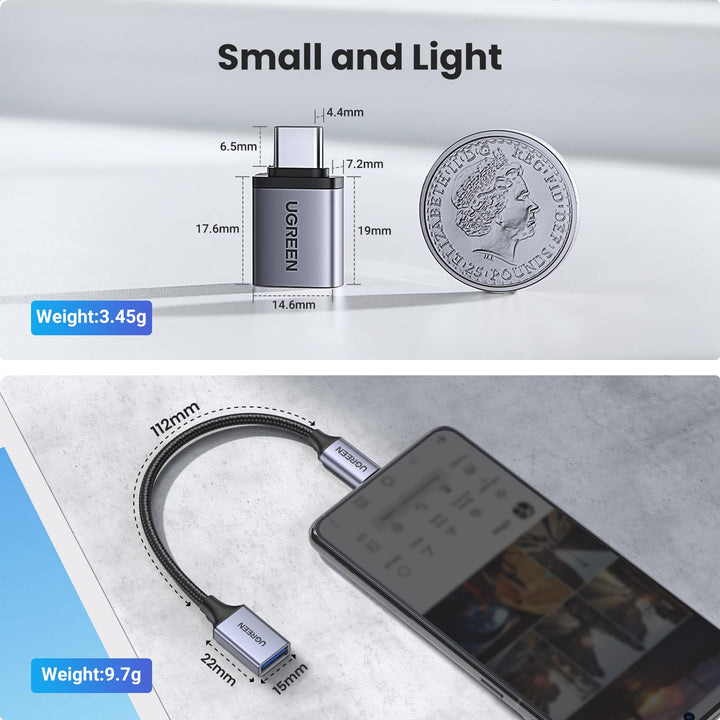 Ugreen USB-C to USB 3.0 OTG Adaptor 2 Mixed Pack - UGREEN - 25199