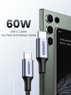 Ugreen USB-C to USB-C 60W Charger Cable (Braided) - UGREEN - 50149