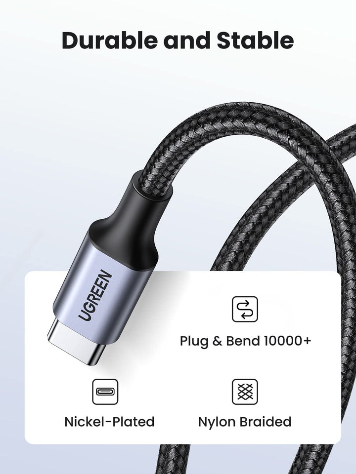Ugreen USB-C to USB-C 60W Charger Cable (Braided) - UGREEN - 50149
